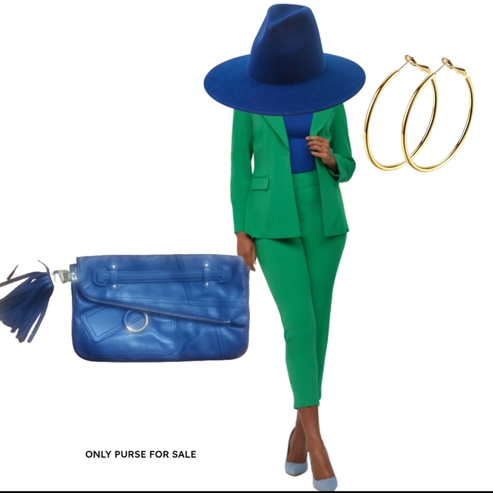 Derek Lam Elsa clutch - blue 💙 😍